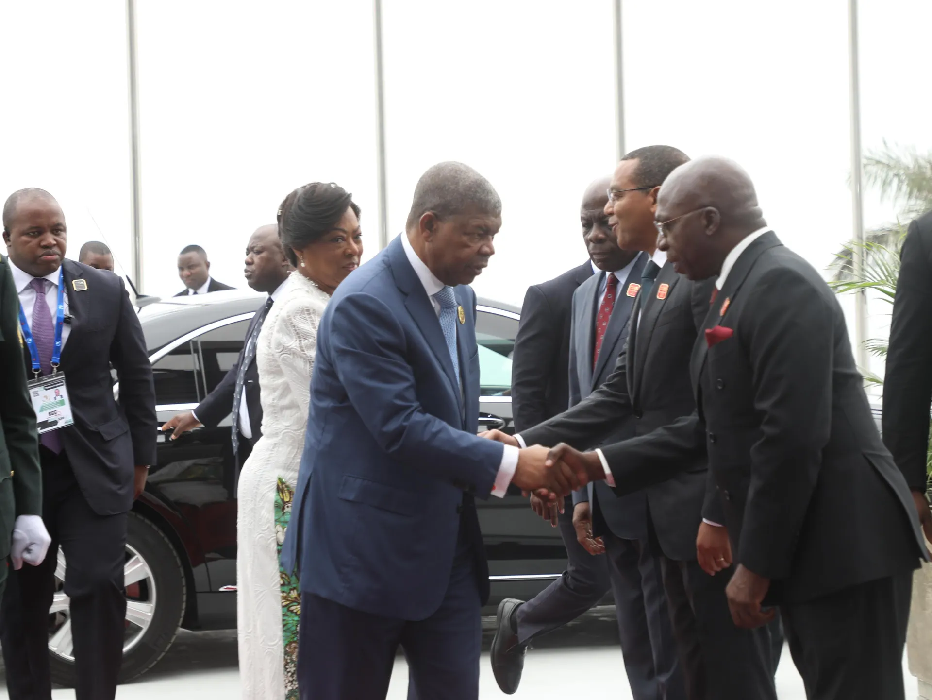 Presidente João Lourenço chega ao palco da Cimeira da União Africana