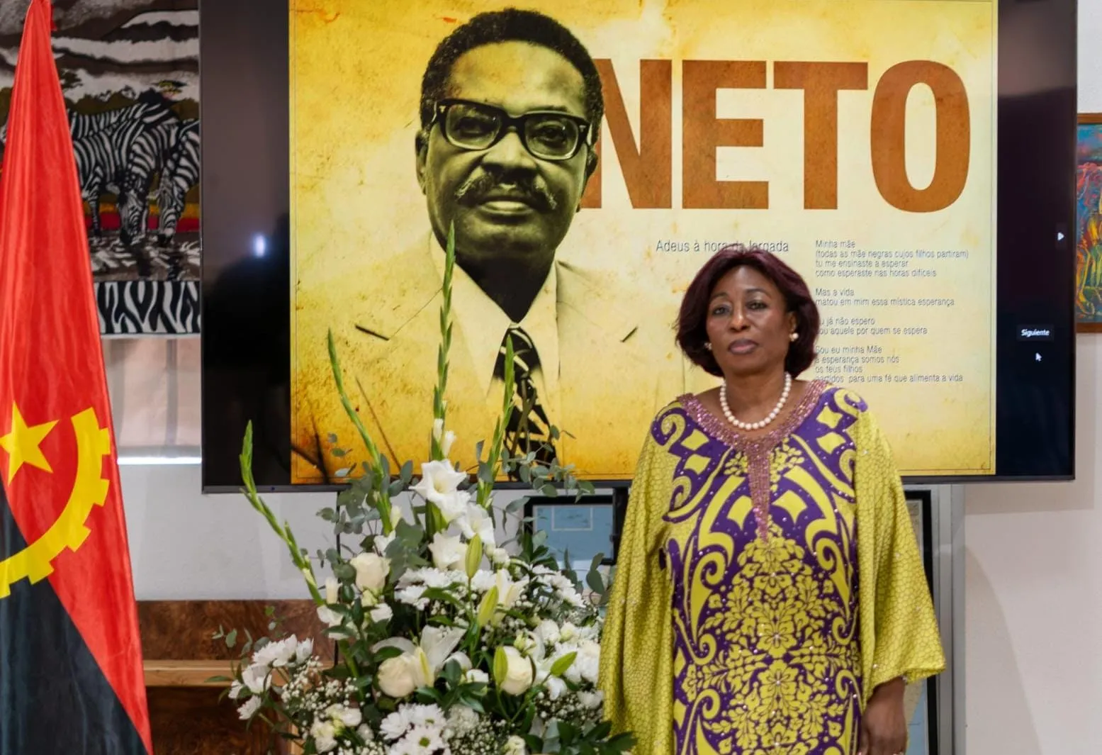 Embaixada de Angola em Madrid assinala 104.º aniversário de Agostinho Neto com homenagem e exposição até 30 de Setembro