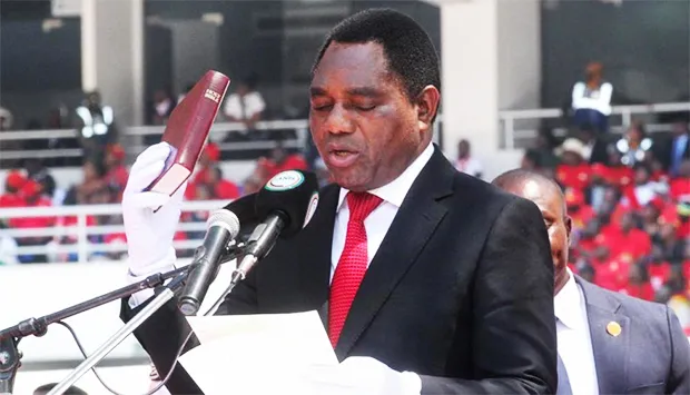 Hakainde Hichilema toma posse para segundo mandato na Zâmbia