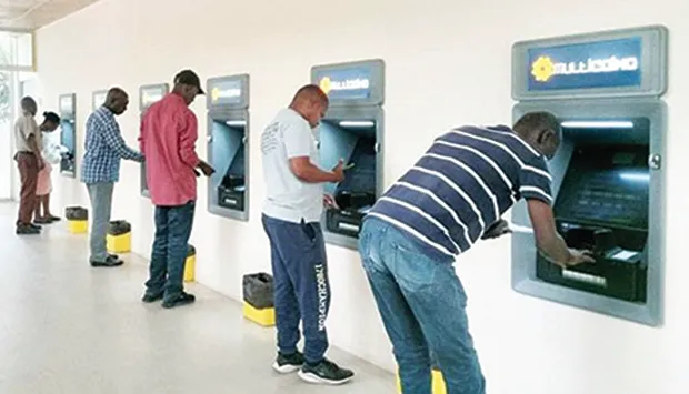 Operações nos multicaixas aumentam 34,9 por cento