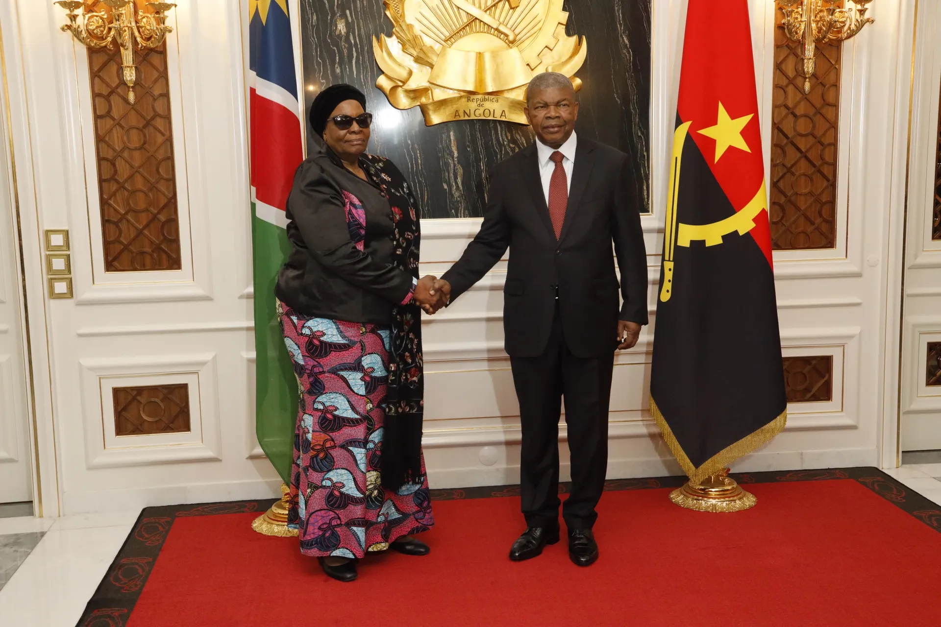 Netumbo Nandi-Ndaitwah visita Angola por 3 dias e reúne-se com João Lourenço para reforçar cooperação bilateral