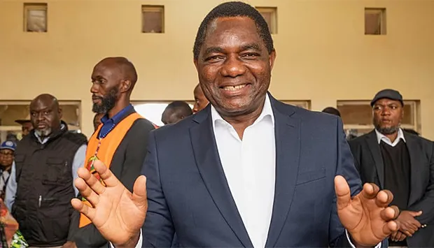 Hakainde Hichilema reeleito Presidente da Zâmbia com 60% dos votos