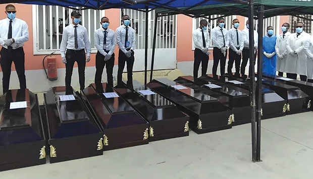 Restos mortais das vítimas entregues para os funerais
