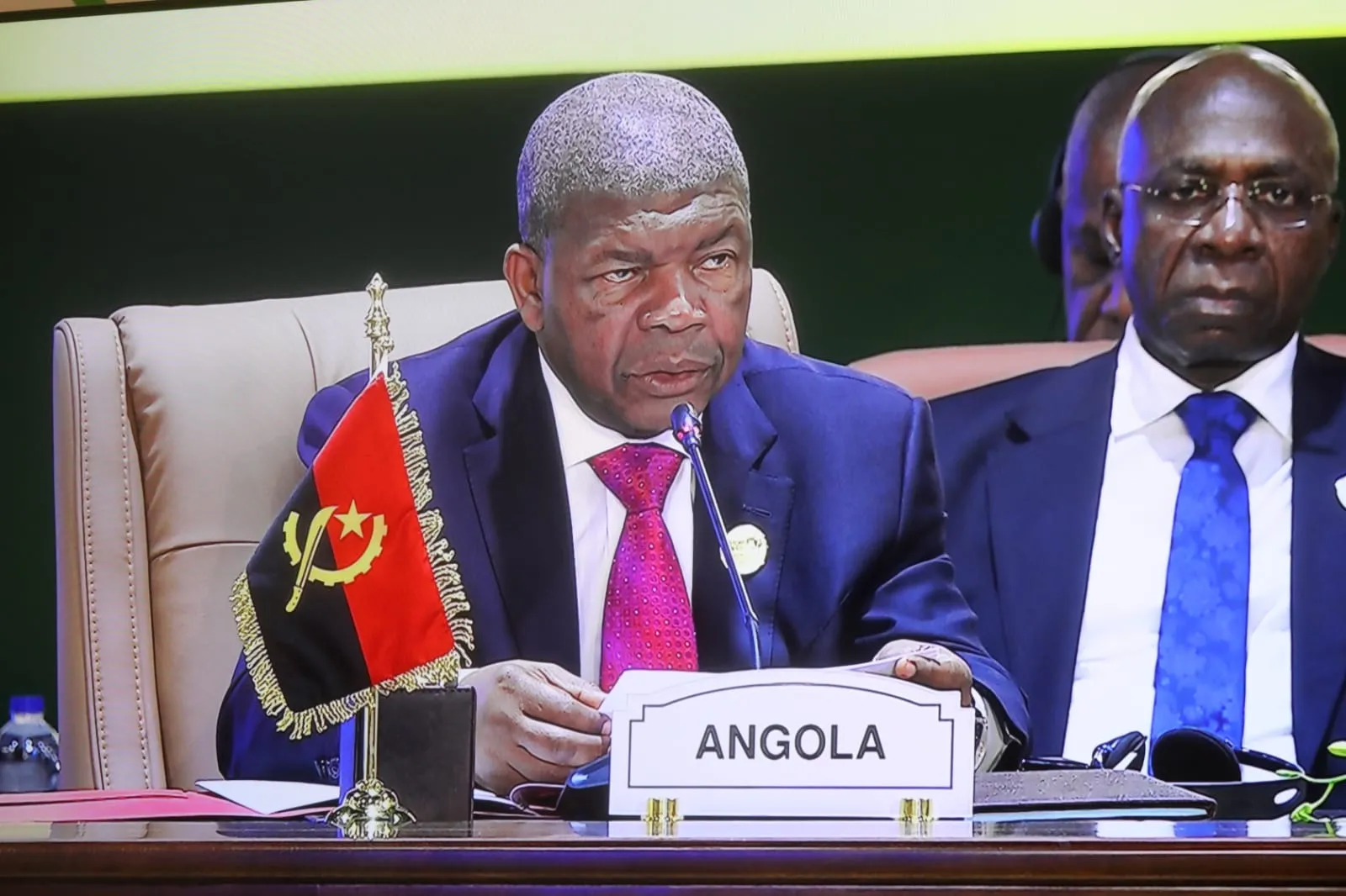 João Lourenço discursa no Alamein Africa Fórum no Egipto