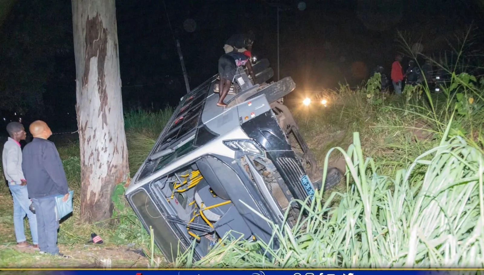 Capotamento de autocarro no Cuanza-Sul provoca 32 feridos