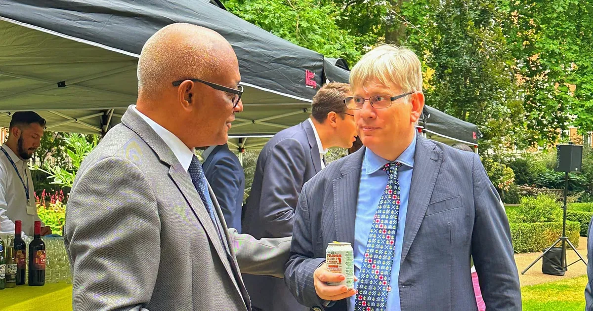 José Patrício na cerimónia de despedida do director da Chatham House África