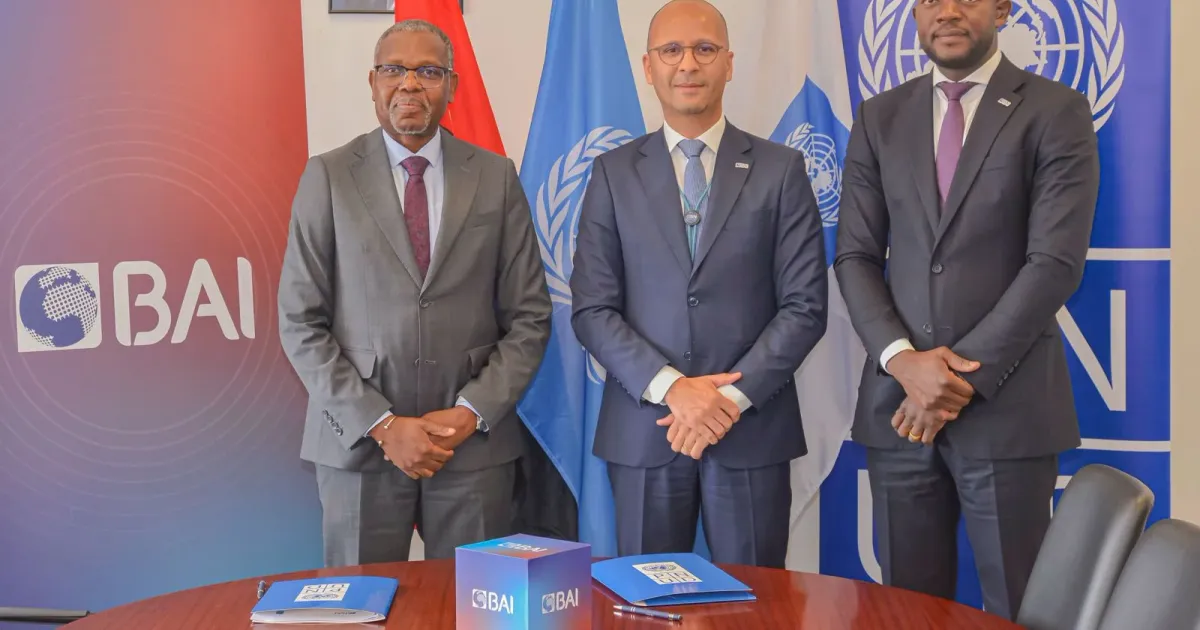 BAI e PNUD assinam memorando para reforçar finanças sustentáveis em Angola