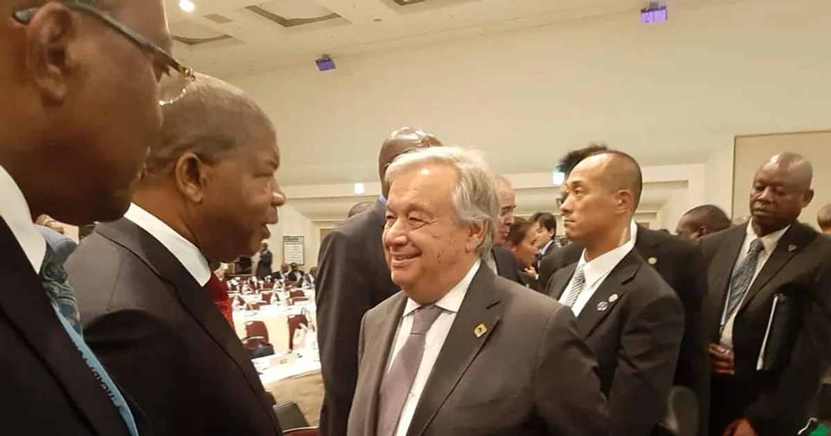 João Lourenço em Sevilha enquanto Presidente da UA para conferência sobre financiamento da ONU