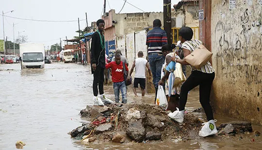 Chuvas fizeram 30 mortos em Angola, só a província de Benguela registou 24