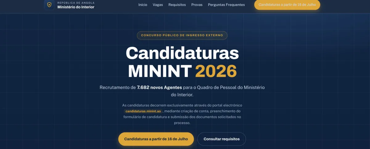 Candidatos ao concurso do MININT não precisam de autenticar documentos, diz ministro