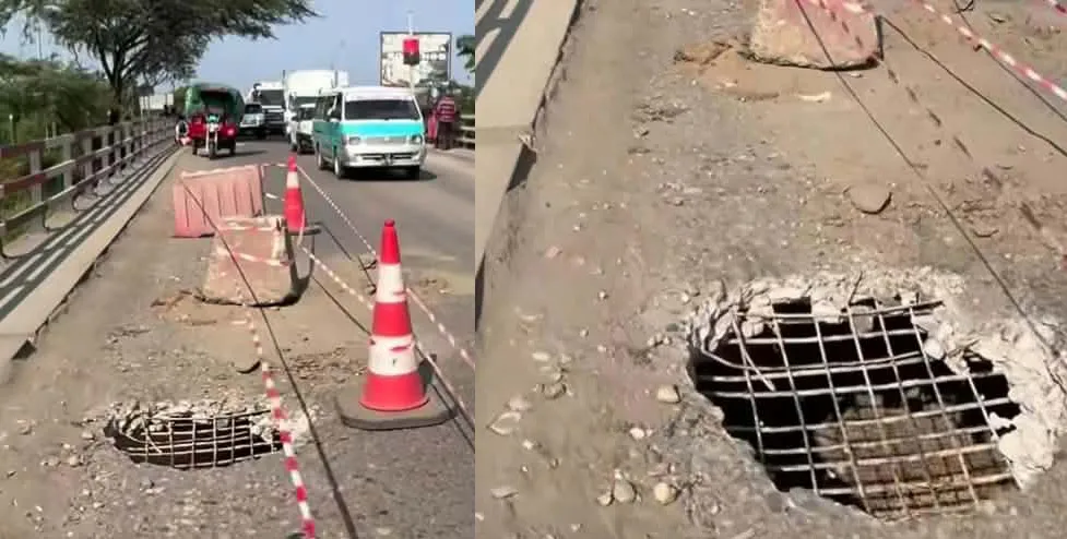 Circulação entre Luanda e Bengo muito difícil devido a buraco na ponte do Kifangondo – Automobilistas aguardam horas em longas filas