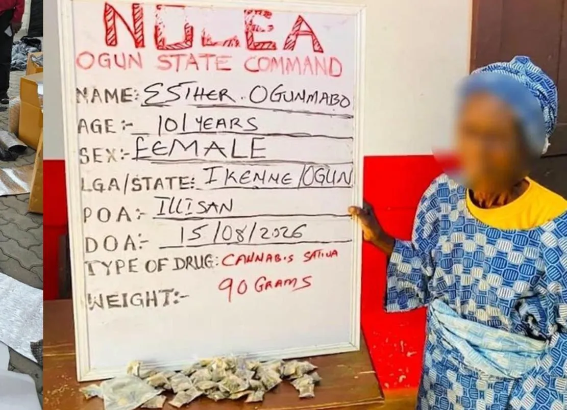 Detida idosa de 101 anos na Nigéria por vender canábis