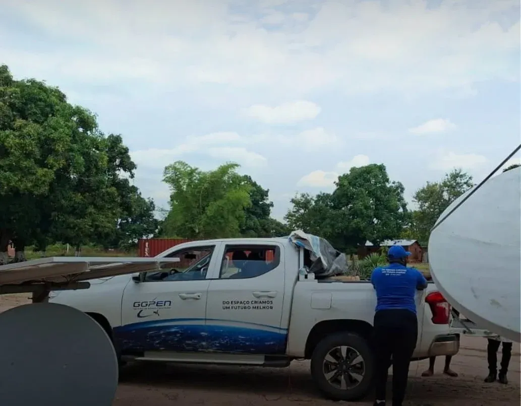 GGPEN trabalha na restauração da conectividade via ANGOSAT-2 na Lunda-Sul
