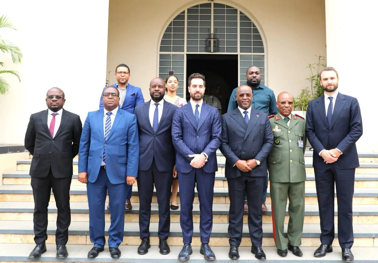 Secretário de Estado José Paulino Cunha da Silva recebe delegação do UNODA antes de fórum sobre Convenção sobre Armas Biológicas em Luanda