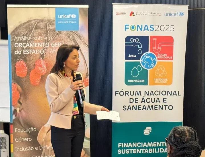Executivo e UNICEF analisam OGE para reforçar financiamento do sector da água e saneamento
