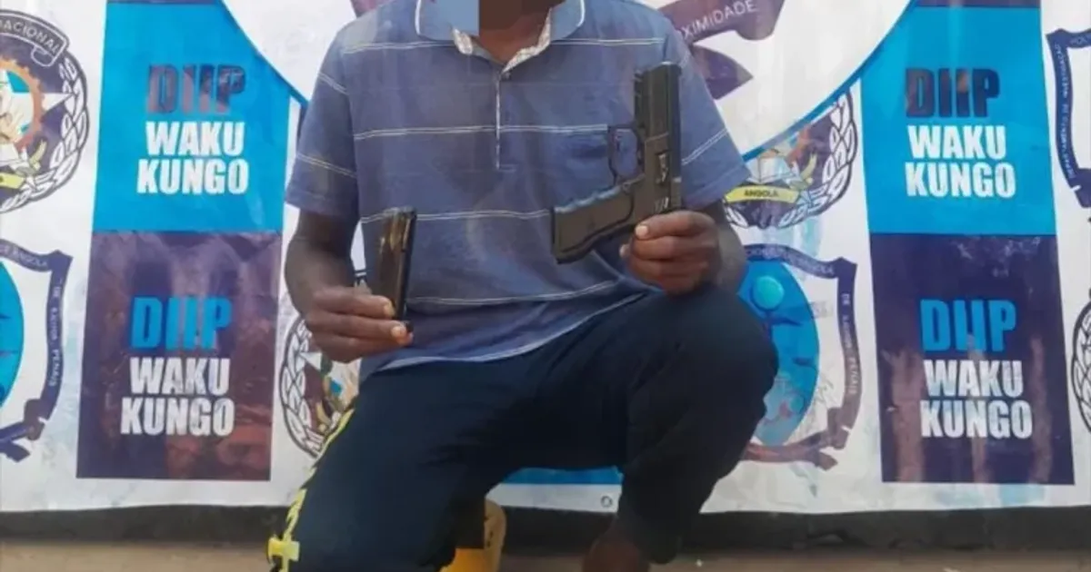 Detido cidadão de 52 anos por posse ilegal de arma de fogo no Cuanza Sul