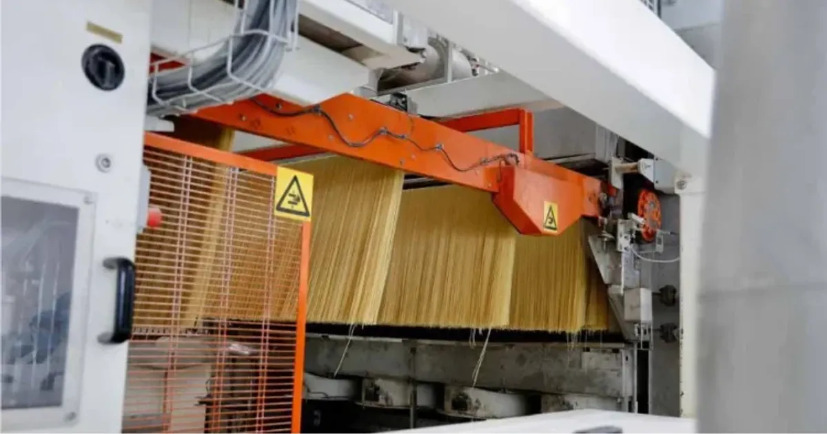 144 toneladas de massa alimentar produzidas diariamente na fábrica ros’ Bien na ZEE