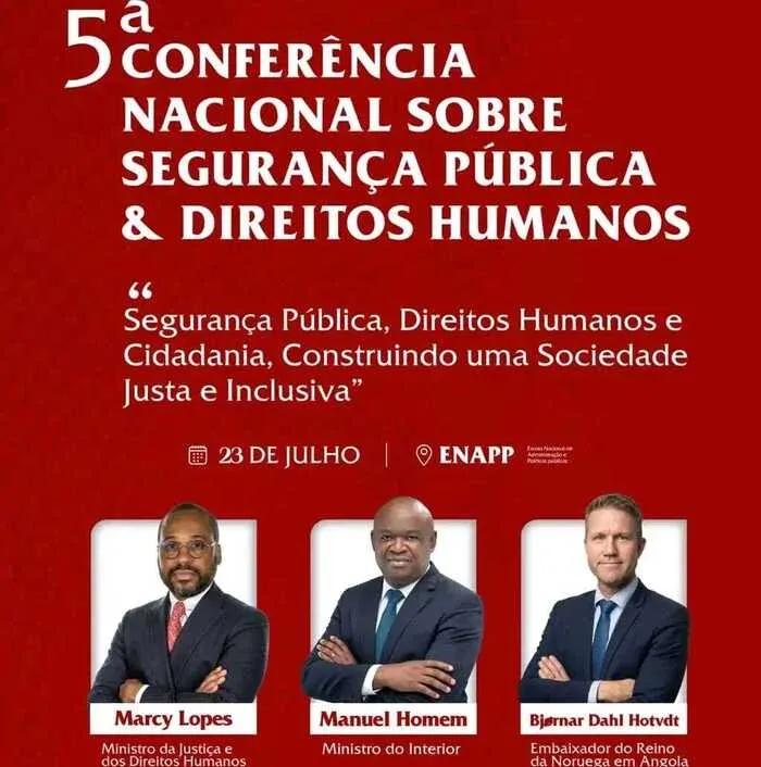 MINJUSDH e Polícia Nacional promovem conferência sobre Segurança Pública e Direitos Humanos
