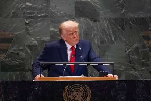 Donald Trump discursa na Assembleia-Geral da ONU e arranca com: “A América está de volta”