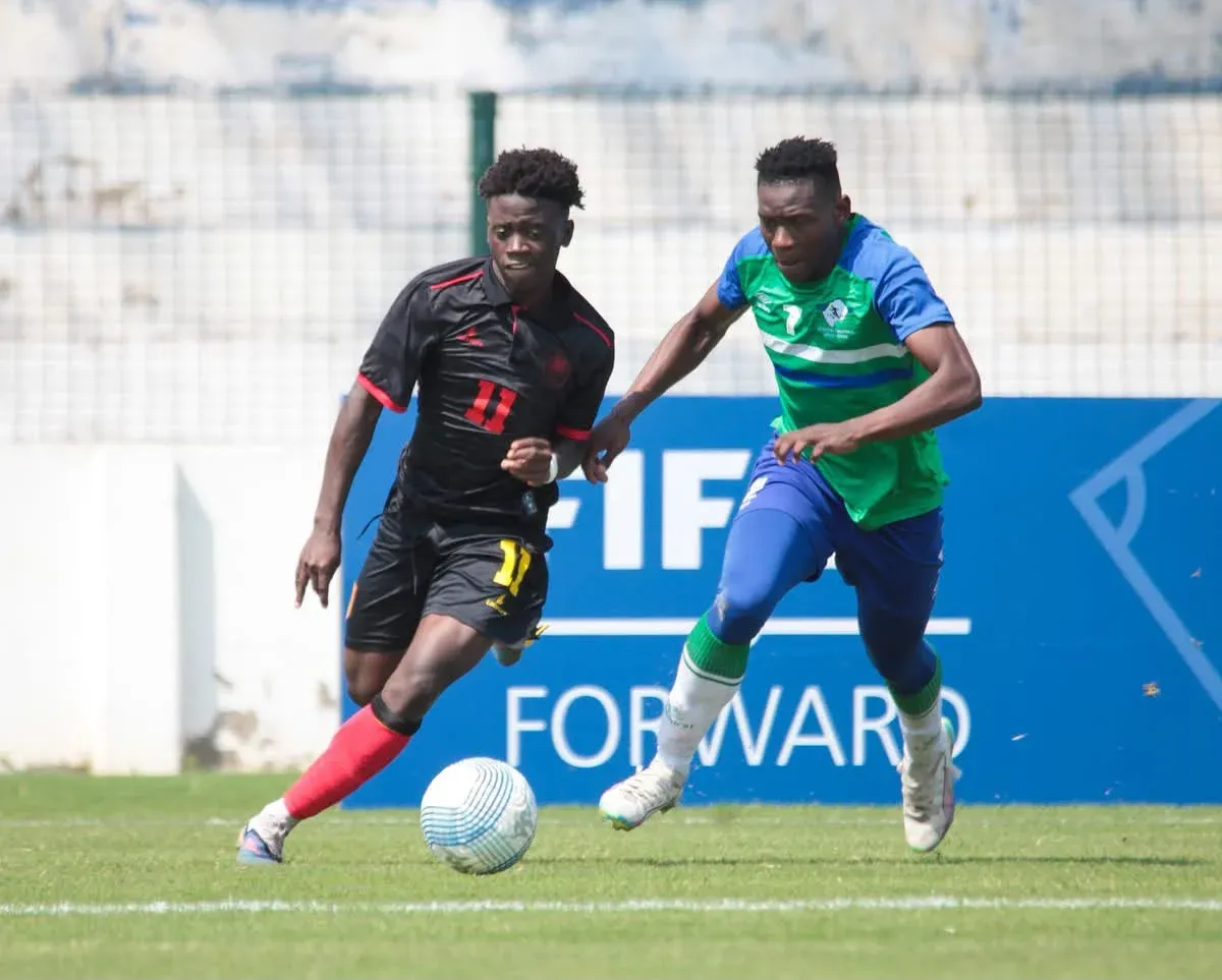 Angola goleia Lesoto por 5-0 na COSAFA Sub-20 e fecha grupo B com 6 pontos