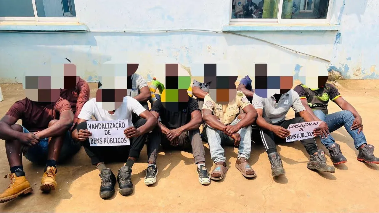 DIIP detém 11 suspeitos por furto e vandalização de postes de média tensão em Luanda