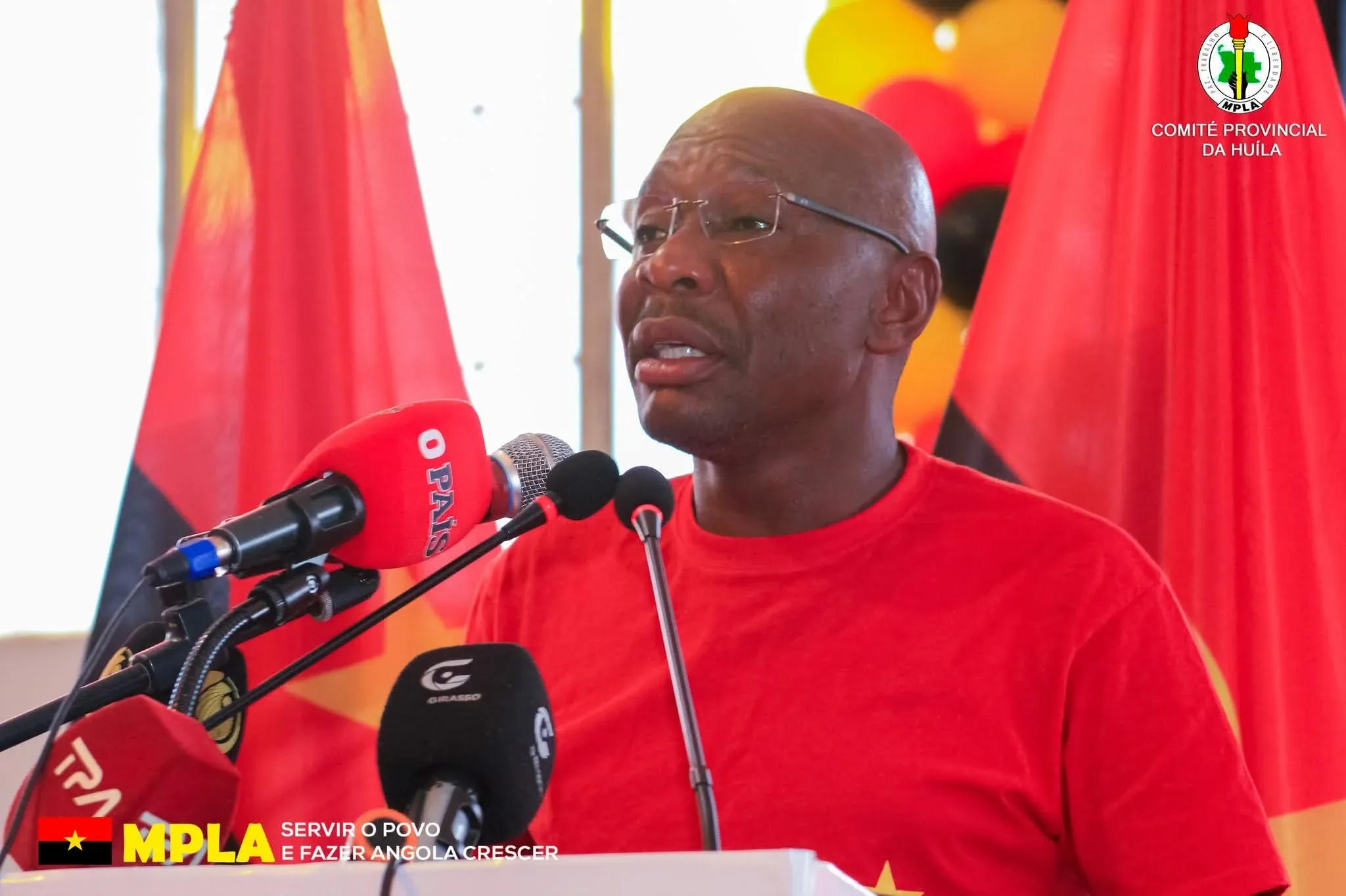 Primeiro secretário do MPLA na Huíla reafirma unidade do partido rumo aos próximos desafios