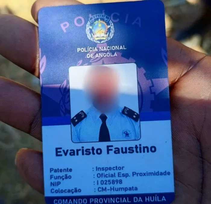 Cidadão de 39 anos detido na Matala por falsificação de passe da Polícia Nacional