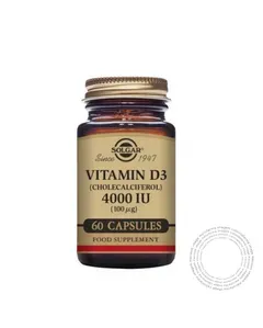 Solgar Vitamina D3 4000 UI — Sabor: Sem sabor