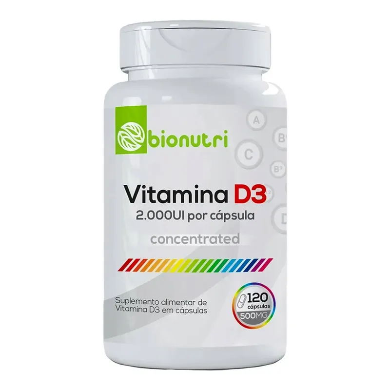 Bionutri Vitamina D3 2000 UI — Sabor: Sem sabor