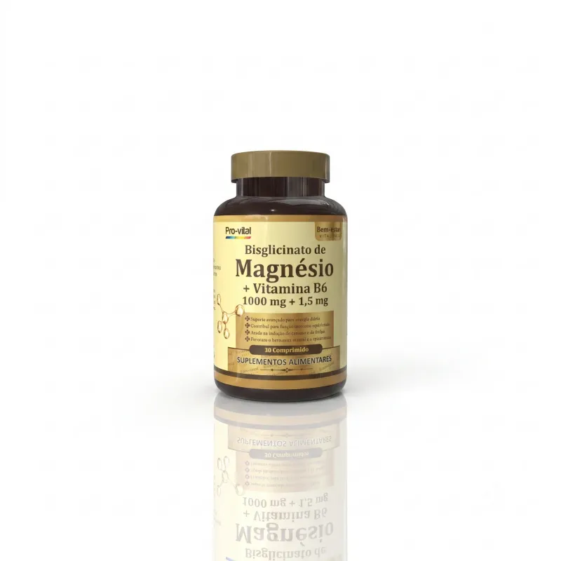 Pro-Vital Equilíbrio Diário Bisglicinato de Magnésio + Vitamina B6 — Sabor: Sem sabor
