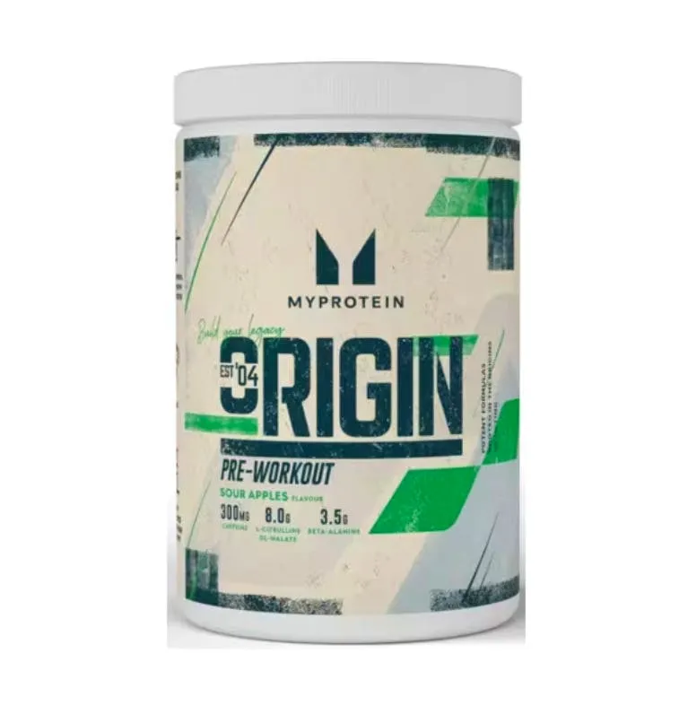 Myprotein Origin Pré-Treino — Sabor: Maçãs Azedas