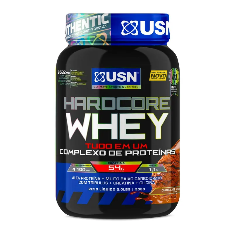 USN Hardcore Whey gH — Sabor: Chocolate