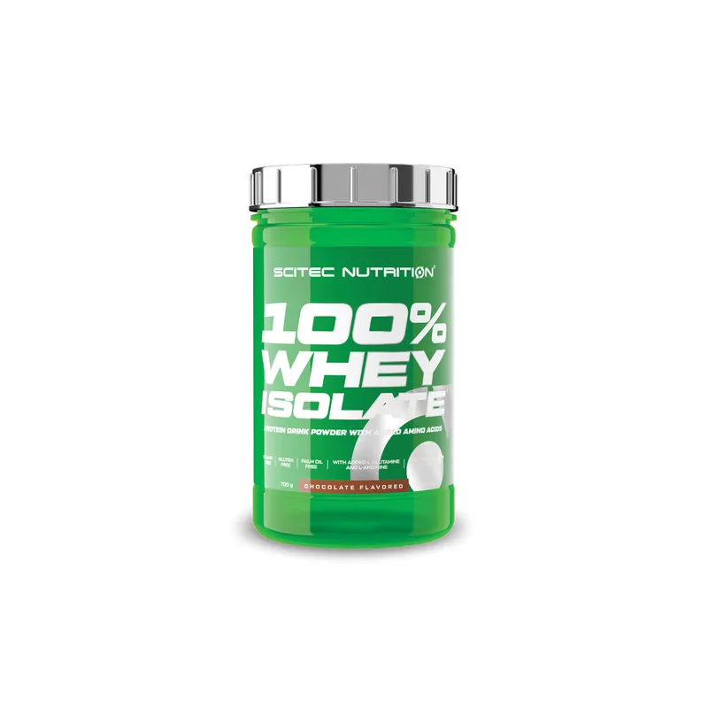 Scitec Nutrition 100% Whey Isolate — Sabores: Salted Caramel, Banana, Baunilha, Chocolate, Cookies, Morango
