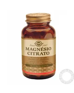 Solgar Magnésio Citrato — Sabor: Sem sabor