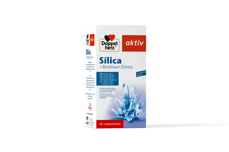 Doppelherz Aktiv Silica + Biotina + Zinco — Sabor: Sem sabor