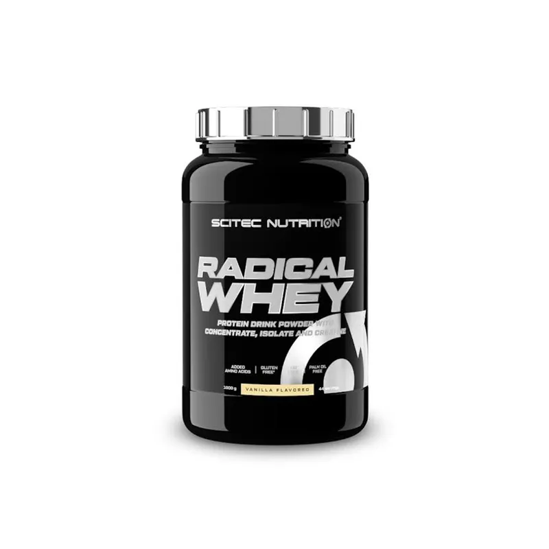 Scitec Nutrition Radical Whey — Sabores: Baunilha, Chocolate