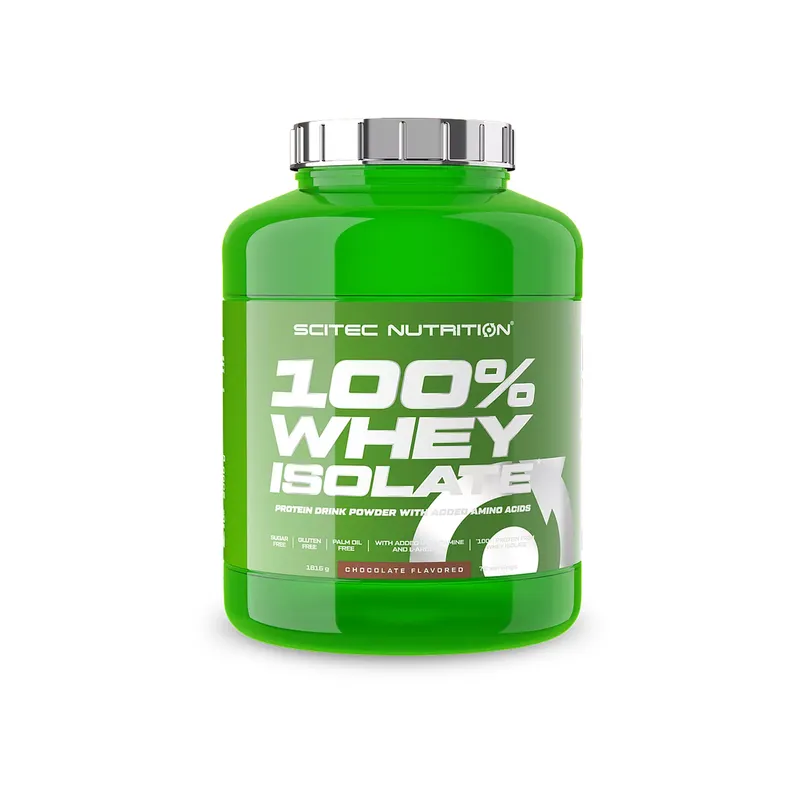 Scitec Nutrition 100% Whey Isolate — Sabores: Salted Caramel, Baunilha, Chocolate, Cookies, Morango