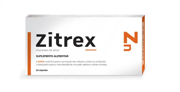 Zitrex Zinco 15 mg — Sabor: Sem sabor