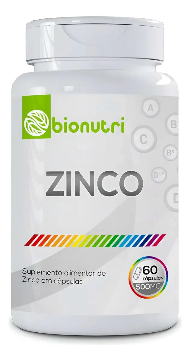 Bionutri Bisglicinato de Zinco 500 mg — Sabor: Sem sabor