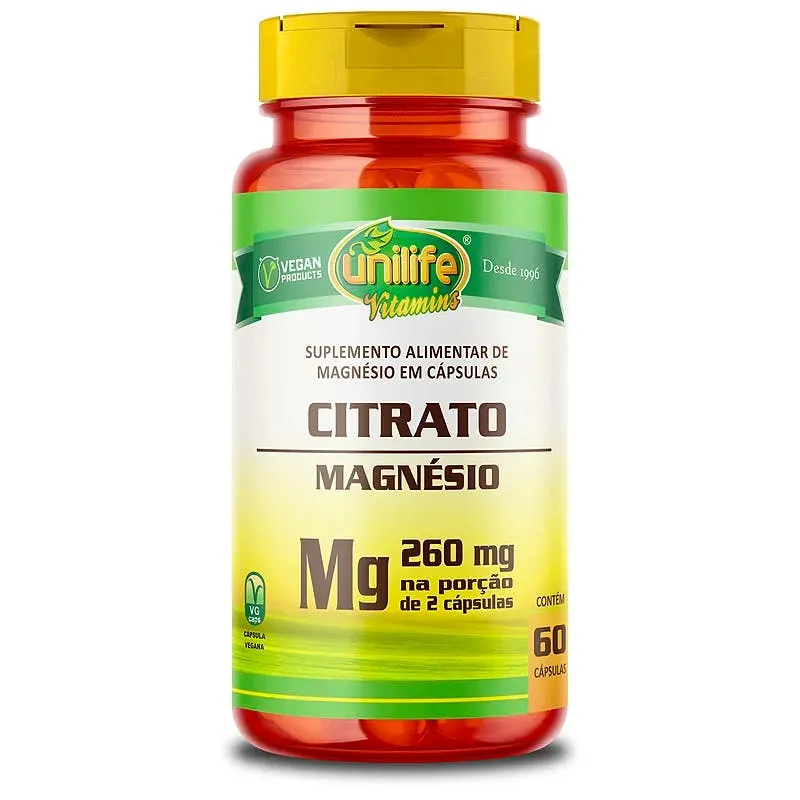 Unilife Citrato de Magnésio 260 mg — Sabor: Sem sabor