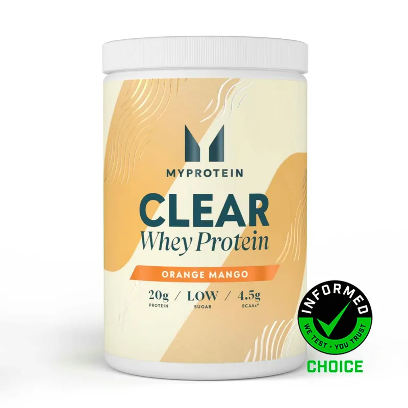 Myprotein Clear Whey Isolate — Sabor: Manga e Laranja