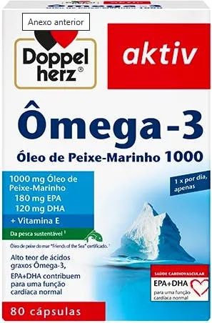 Doppelherz Aktiv Omega-3 Óleo de Peixe — Sabor: Sem sabor