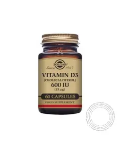 Solgar Vitamina D3 600 UI — Sabor: Sem sabor