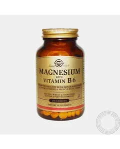 Solgar Magnésio com Vitamina B6 — Sabor: Sem sabor