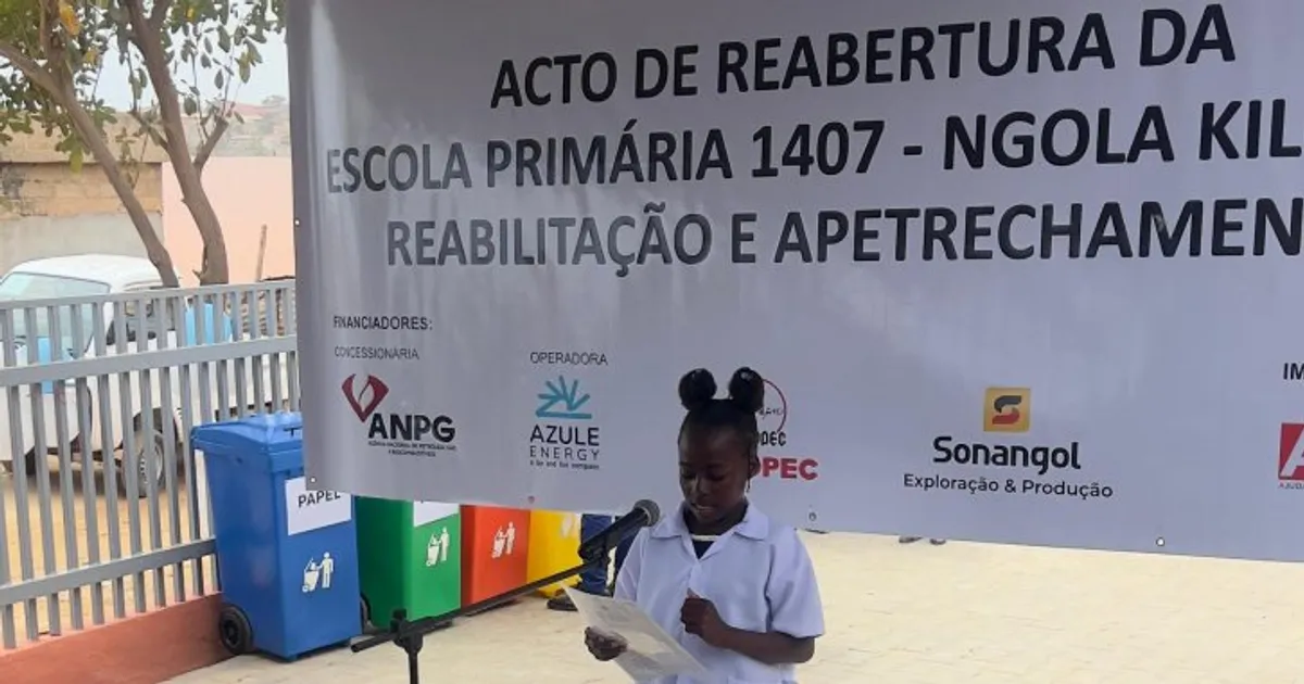 Escola primária Ngola Kiluanje pronta para acolher mais de 900 alunos por ano